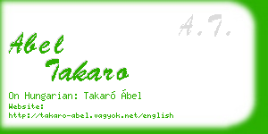 abel takaro business card